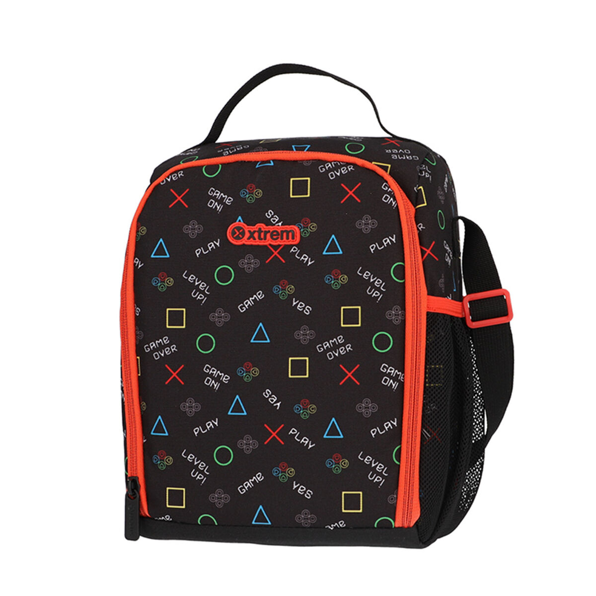 Pack Xtrem Run Mochila con Ruedas Rueda + Lonchera + Cartuchera + Botella de Agua Video Game