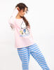 Pijama de Algodón Manga Larga Mujer morning Snoopy