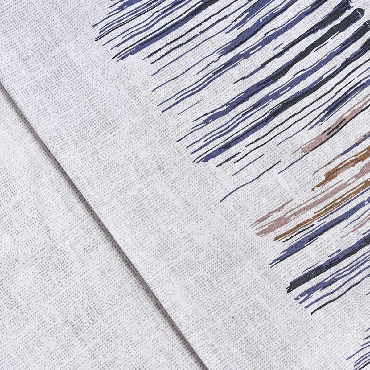 Juego de Sábanas Estampado American Family 144 Hilos 1,5 Plazas Bluestone