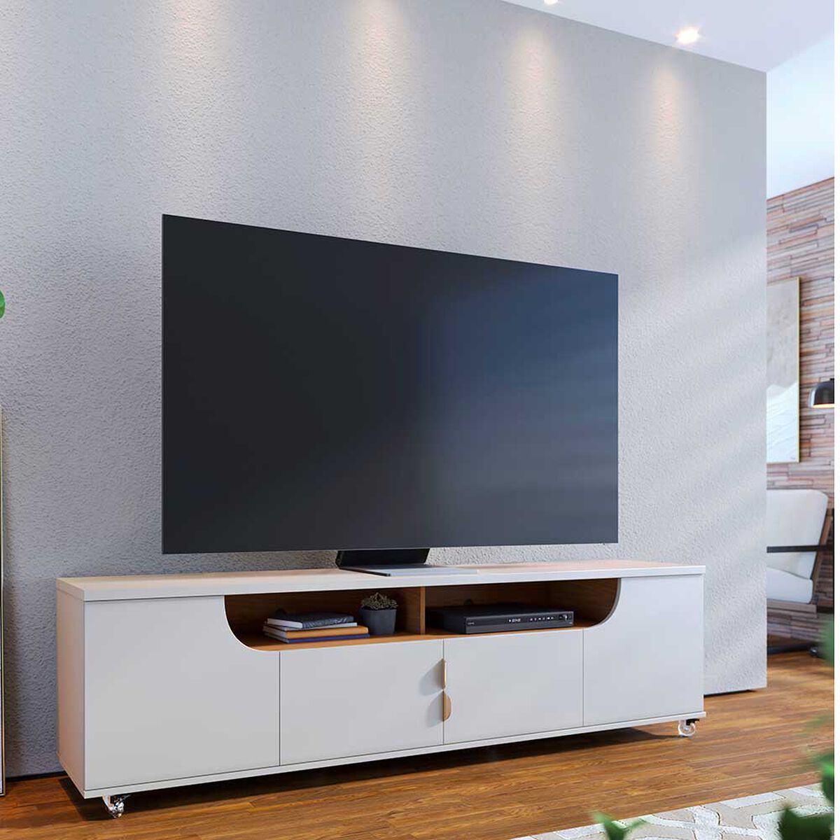 Rack Di Poretti Santorini 75" Blanco