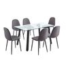 Juego de Comedor Spazzio Jockey 6 Sillas Negro