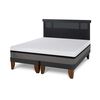 Cama Europea CIC Base Dividida 2 Plazas Balance + Respaldo Dublin Negro