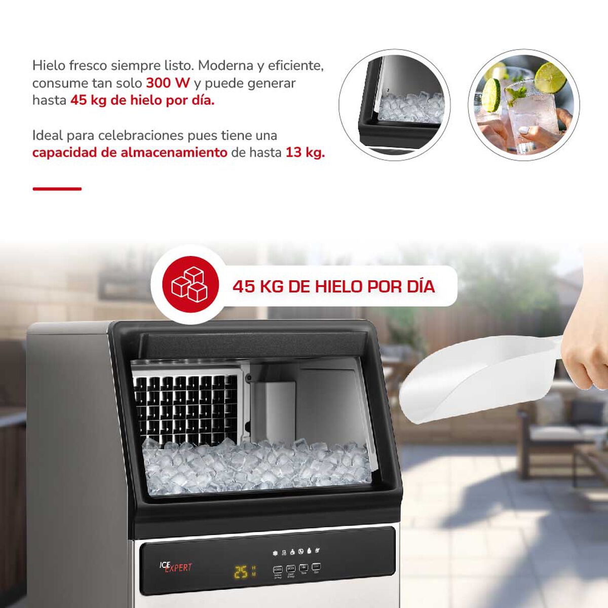 M&aacute;quina de Hielo Thomas TH-IM45Ki