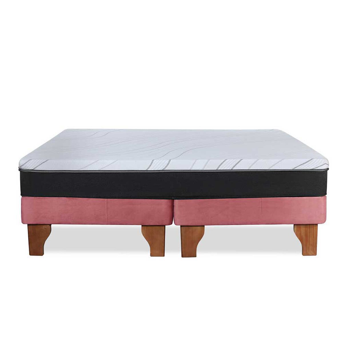 Cama Europea Latam Home 2 Plazas Zen Roller Palo Rosa