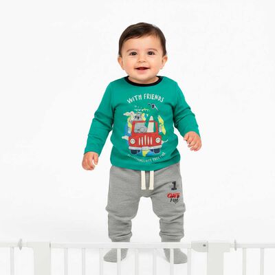 Pantal&oacute;n Buzo Jogger de Algod&oacute;n Beb&eacute; Chess Baby