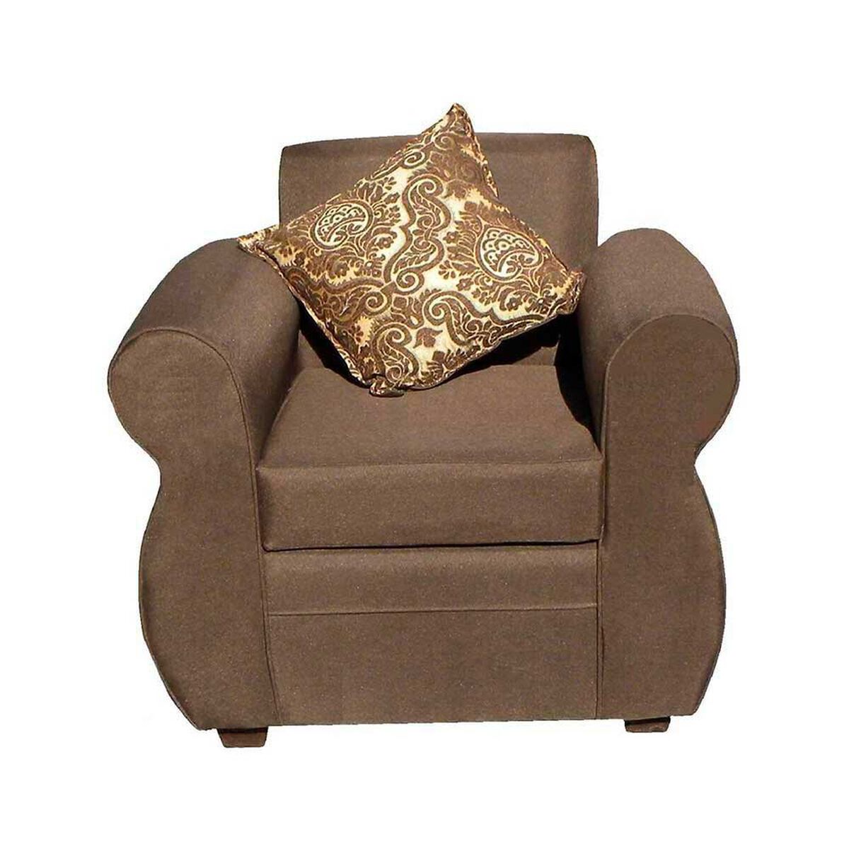 Juego de Living Almore Francia Sof&aacute; 3 Cuerpos + Dos Sillones 1 Cuerpo Caf&eacute;