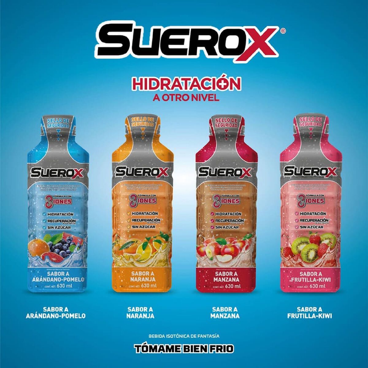 Pack Suerox 06 Bebidas Hidratantes Manzana 630 ml