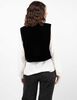Chaqueta Terciopelo Plush Sin Mangas Mujer Alma