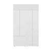Combo Closet Tuhome 7 Puertas con Colgador + M&oacute;dulo Superior Dreams Blanco