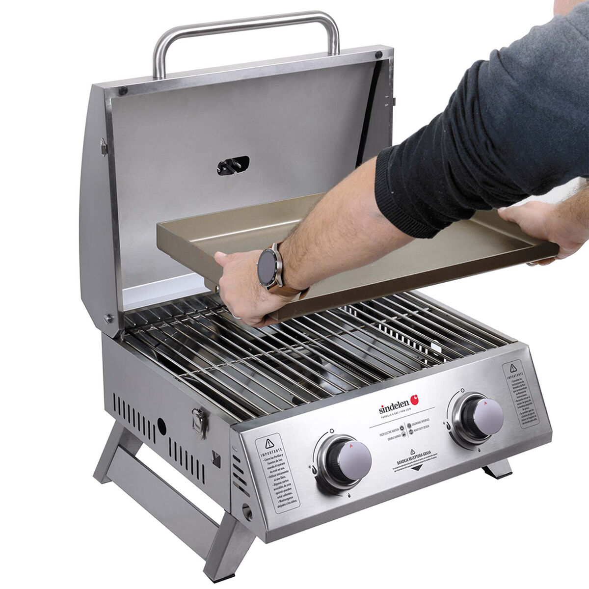 Parrilla a Gas Piezo Eléctrico Sindelen PGM-2QIN