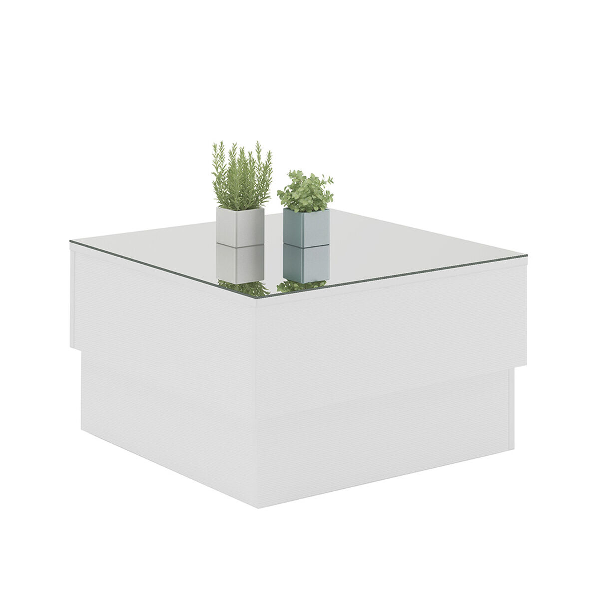 Mesa de Centro Rodler Espejo Blanco