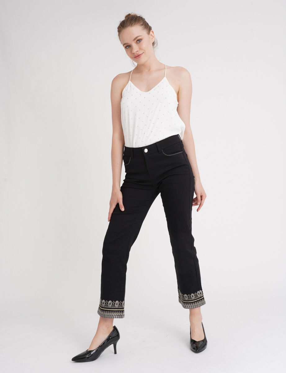 Jeans Cropped Mujer Liola