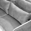 Sofá Innovamuebles Italia Felpa 3 Cuerpos Gris