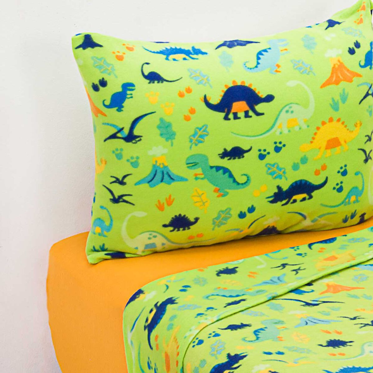 Juego de Sábanas Infantil Polar Casanova Kids 1 Plaza Dino