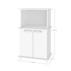 Mueble para Microondas Vekkahome Navona 2 Puertas Blanco