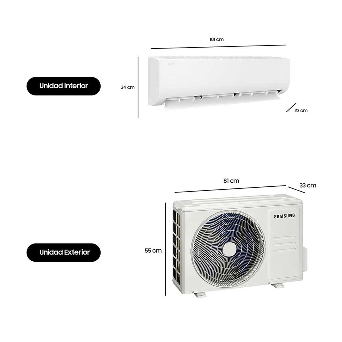 Aire Acondicionado Samsung AR40F24C0AM/ZS 24000 Btu