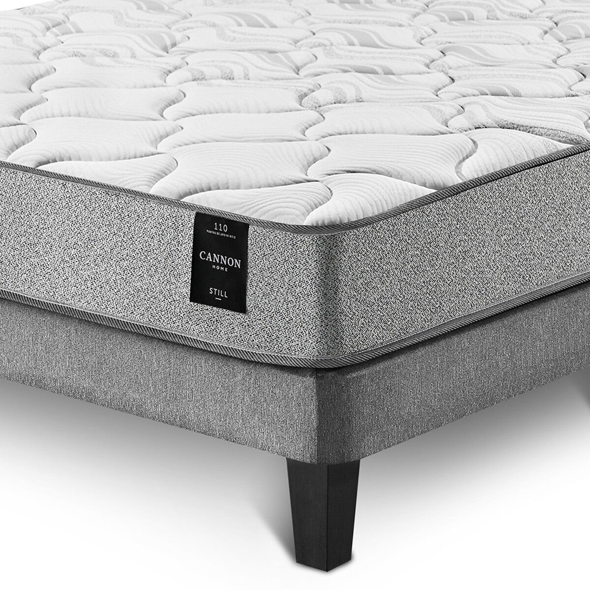 Cama Europea Cannon 2 Plazas New Still Base Dividida