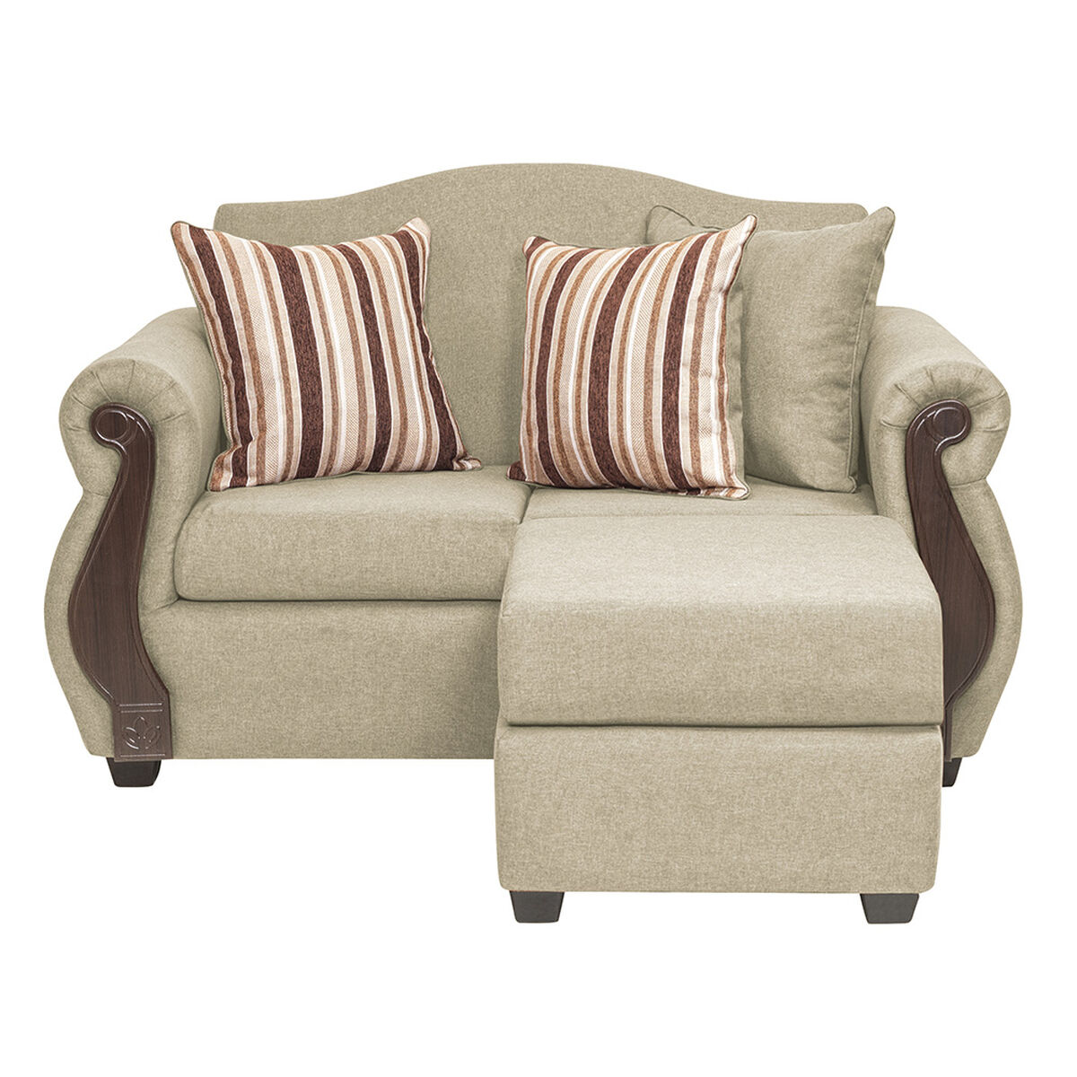 Sofá Seccional Reversible Innovamuebles New Bugambilia Beige 2-1 
