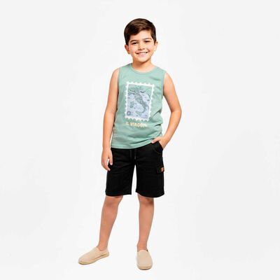 Polera Manga Corta Niño Chess