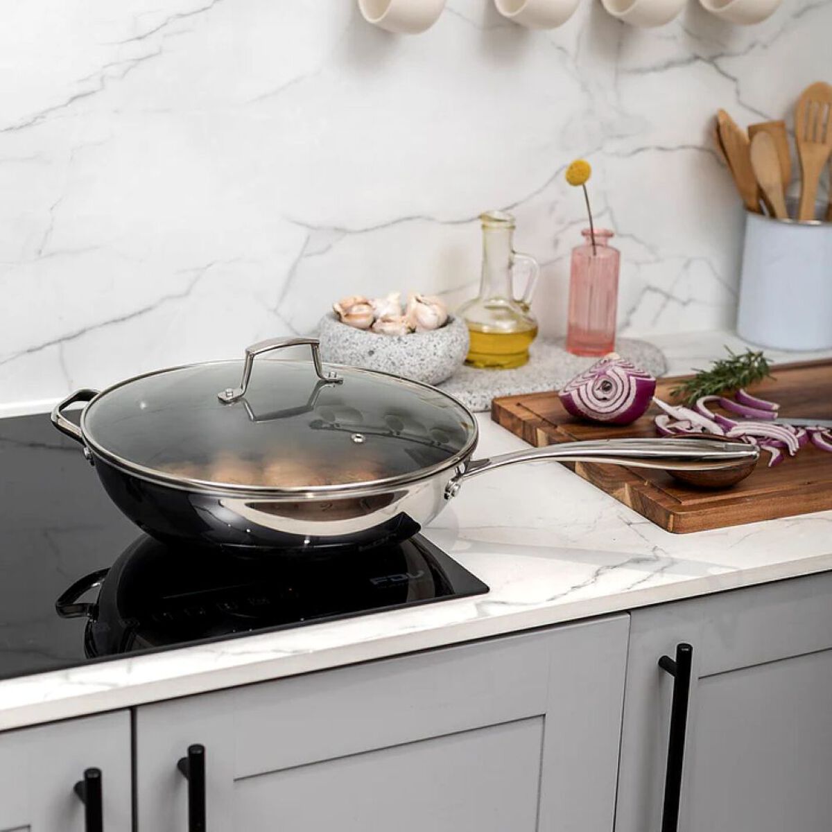 Wok Simple Cook Tokio 30cm Negro