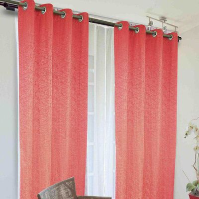Imagen 2 del producto Combo Cortinas Doral Camila 220 x 140 cm Rojo