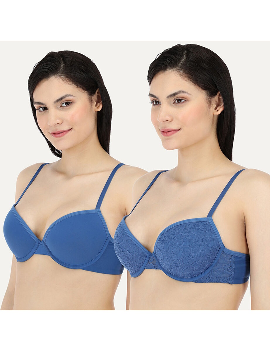 Pack 2 Sostenes Push Up Mujer Flores