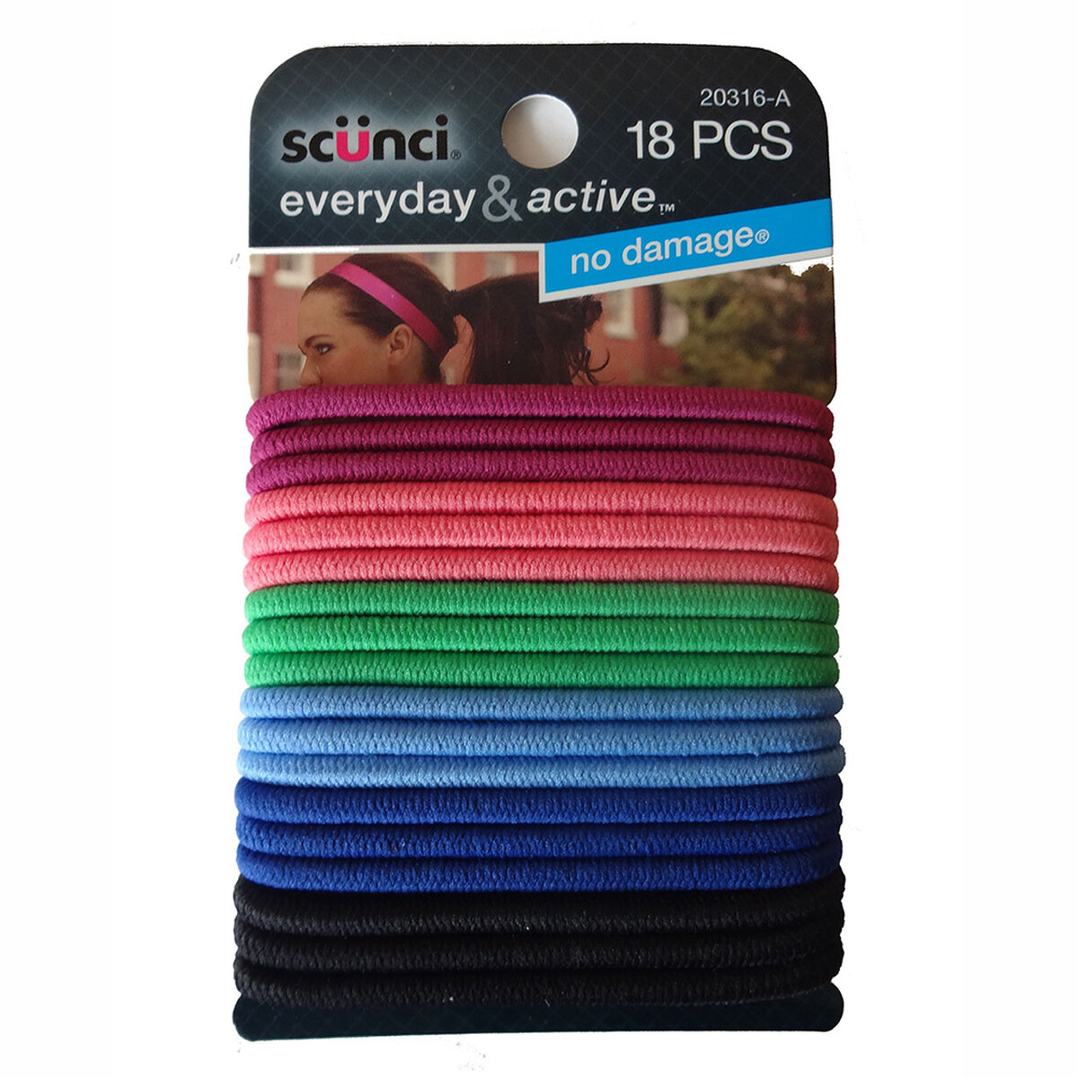 Set Elásticos Gruesos Línea Deportiva Colores, 18 Piezas