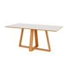 Comedor Decocasa Tm87 6 Sillas Off White Castaño