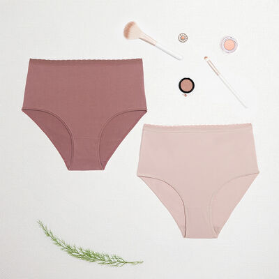 Imagen 2 del producto Pack 2 Calzón Cuadro Intime Beige