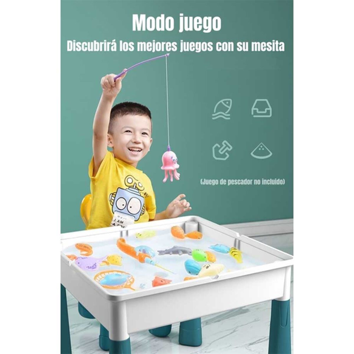 Mesa de Bloques 209 40 x 40 cm LuBabycas