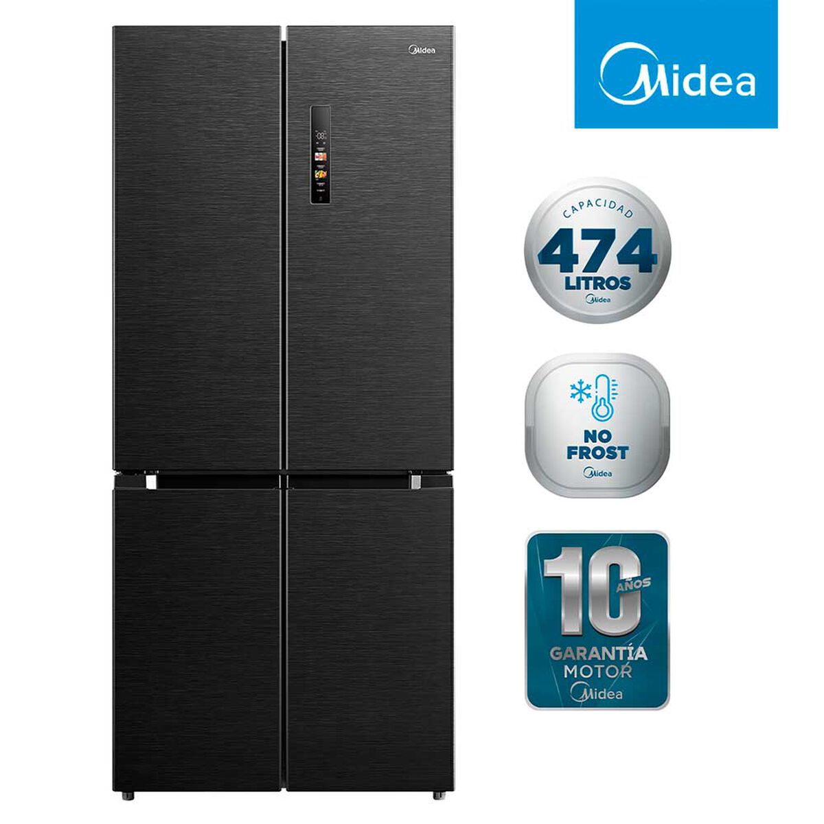 Refrigerador No Frost Midea MDRM691MTEDX 474 lts.