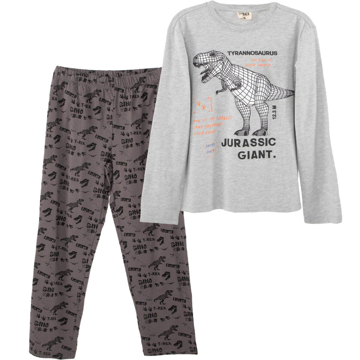 Pijama Dinosaurio de Algodón Niño Cutback