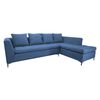 Sofá Seccional Derecho Deco Class Imperio 3 Cuerpos Azul