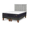Cama Europea CIC Base Dividida 2 Plazas Grand Premium + Respaldo Sile