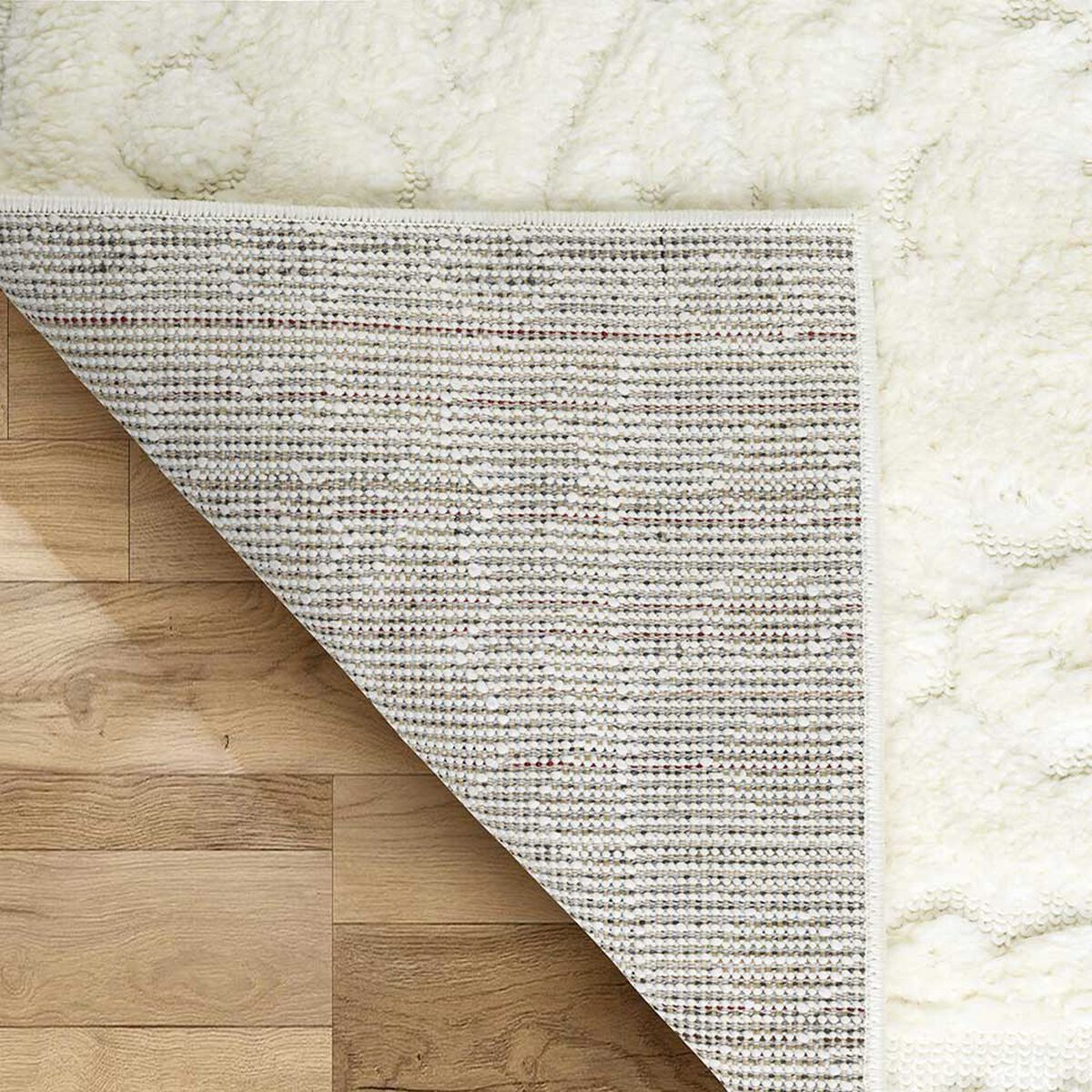 Alfombra Pasillo Modalfo Palafito Blanca 70 x 230 cm