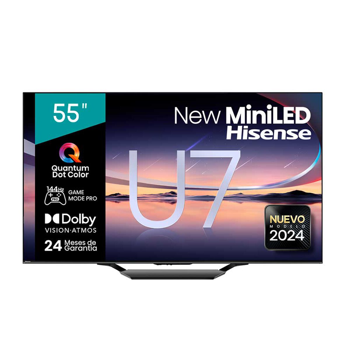 Mini LED 55'' Hisense 55U7N Smart TV 4K