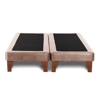Imagen 2 del producto Base Europea Dividida Latam Home 2 Plazas Zen Cuero Beige