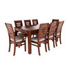 Juego de Comedor Muebles Hema Roma 6 Sillas 2 Sitiales Nogal