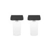 2 Unidades Aplique Solar Vertical Sin Base Contra Pro Outdoor