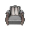 Juego de Living Innovamuebles New Bugambilia Sofá 3 Cuerpos + Sofá 2 Cuerpos + Butaca 1 Cuerpo 1 Cuerpo Gris Claro 