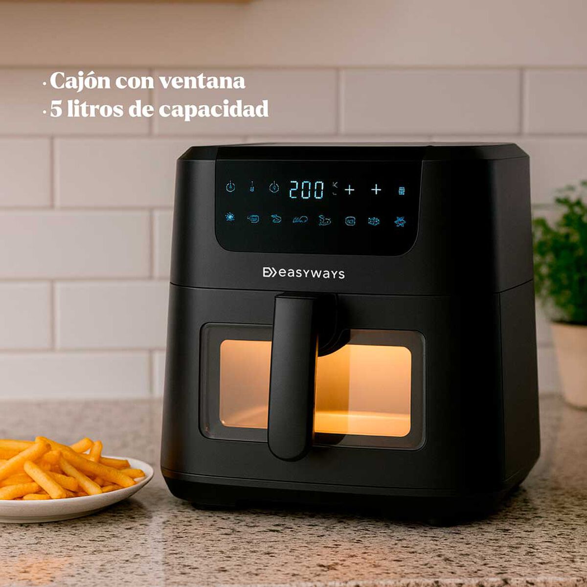 Freidora de Aire  Easyways Chic Prime 5 lts.