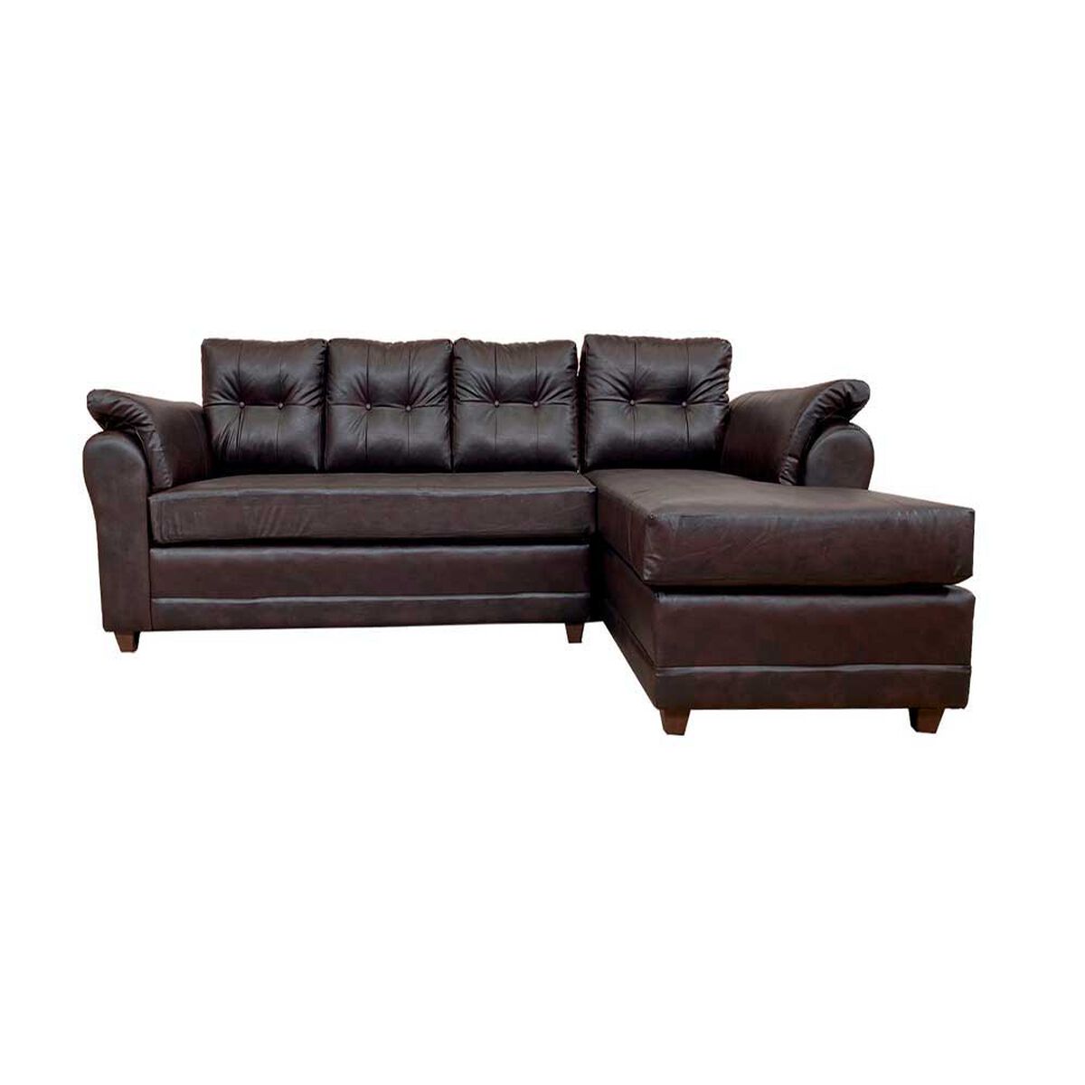 Sofá Seccional Muebles MPR Journey 3 Café