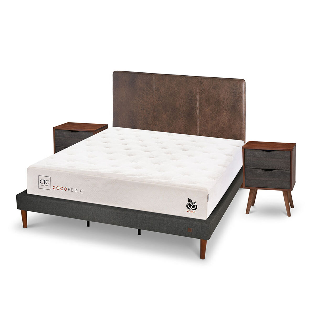 Cama Europea CIC Base Normal King Cocopedic