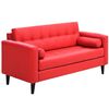 Sofá Bodevir Retro PU 00 3 Cuerpos Rojo 