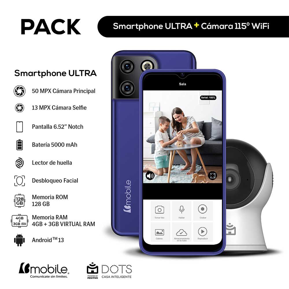 Bmobile Dots Ultra 128GB Azul, foto 7