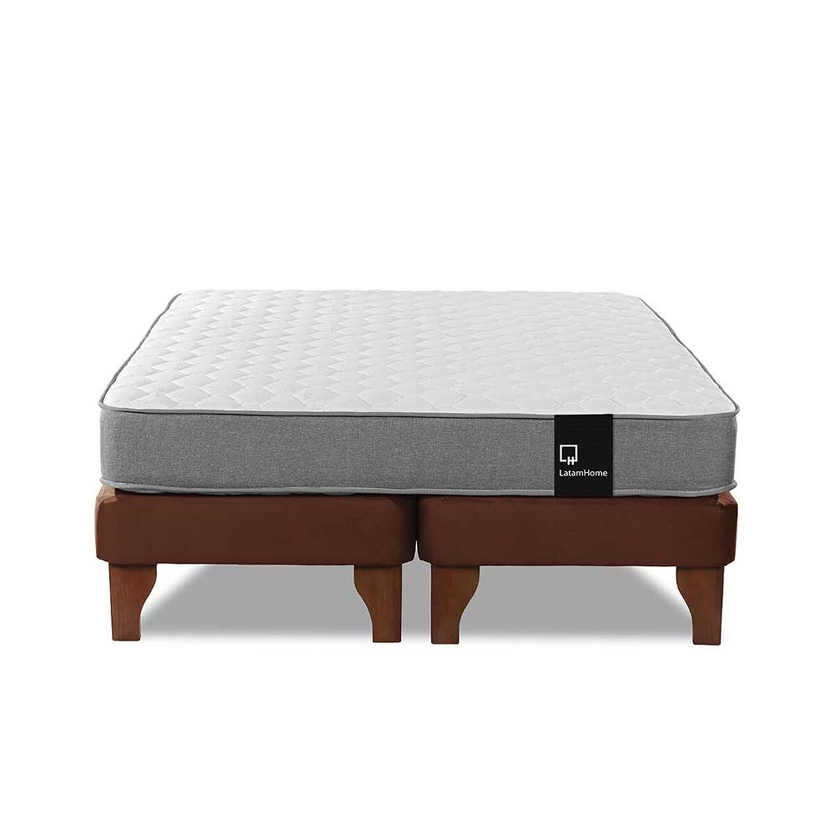 Cama Europea Latam Home Base Dividida 2 Plazas Zen Best Chocolate