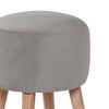 Pouf Latam Home Nantes Tela Velvet Gris