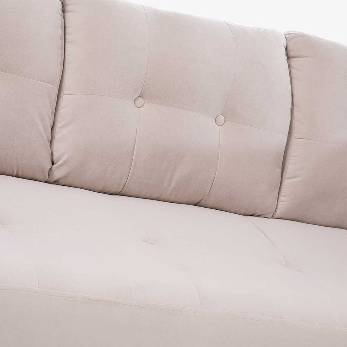 Sofá Seccional Derecho Living Factory Dubai 5 Cuerpos Beige