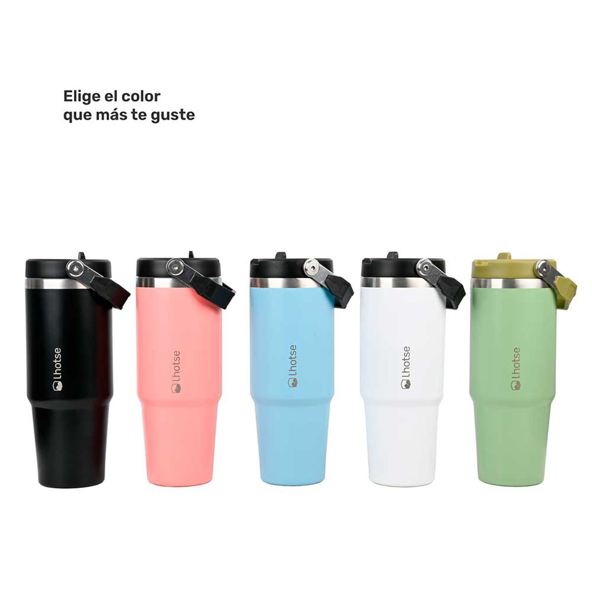 Botella Térmica Insulada Travel Mug 900ml Green Lhotse