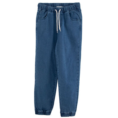 Jeans Jogger de Algodón Niño Chess